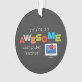 コンピュータ先生の感謝の日素晴らし, オーナメント (正面)