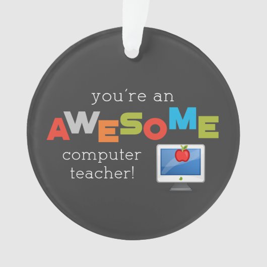 コンピュータ先生の感謝の日素晴らし, オーナメント (正面)