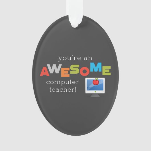 コンピュータ先生の感謝の日素晴らし, オーナメント (正面)