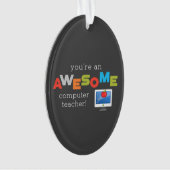 コンピュータ先生の感謝の日素晴らし, オーナメント (正面)