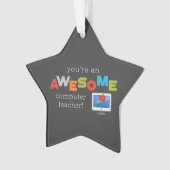 コンピュータ先生の感謝の日素晴らし, オーナメント (正面)