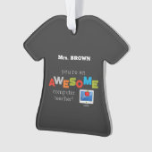 コンピュータ先生の感謝の日素晴らし, オーナメント (正面)