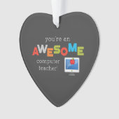 コンピュータ先生の感謝の日素晴らし, オーナメント (正面)