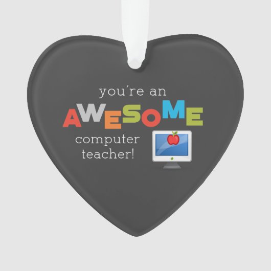 コンピュータ先生の感謝の日素晴らし, オーナメント (正面)