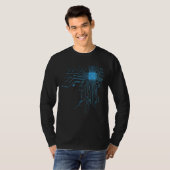 コンピュータ先生ギフト回路基板Cpuチップ Tシャツ (正面フル)