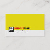 コンピュータ先生 – アーバンイエローホワイト 名刺 (裏面)