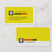 コンピュータ先生 – アーバンイエローホワイト 名刺 (正面/裏面)