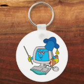 コンピュータ先生 キーホルダー (正面)