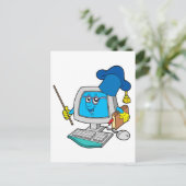 コンピュータ先生 ポストカード (スタンド正面)