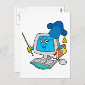 コンピュータ先生 ポストカード (正面/裏面)