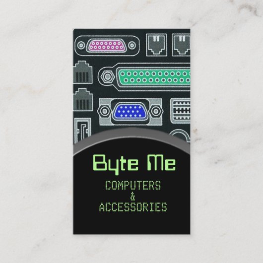 コンピュータ及び技術の名刺2 名刺 (正面)