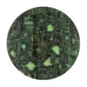 コンピュータ回路の背景 カッティングボード (正面)