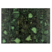 コンピュータ回路の背景 カッティングボード (正面)