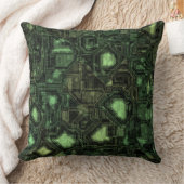 コンピュータ回路の背景 クッション (ブランケット)