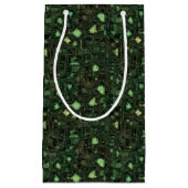 コンピュータ回路の背景 スモールペーパーバッグ (正面)