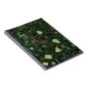 コンピュータ回路の背景 ノートブック (右側)