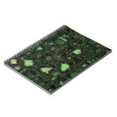 コンピュータ回路の背景 ノートブック (左側)