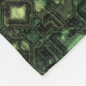 コンピュータ回路の背景 フリースブランケット (角)