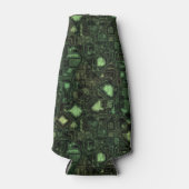 コンピュータ回路の背景 ボトルクーラー (正面)