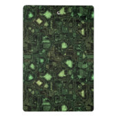 コンピュータ回路の背景 ミニクリップボード (裏面)