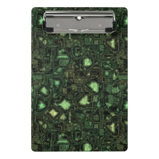 コンピュータ回路の背景 ミニクリップボード (正面)