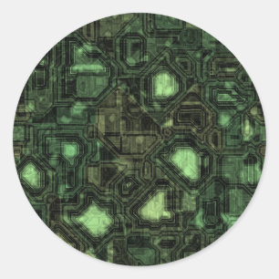 コンピュータ回路の背景 ラウンドシール
