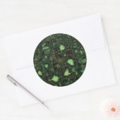 コンピュータ回路の背景 ラウンドシール (封筒)