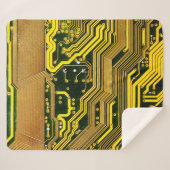 コンピュータ回路ボード電気通信,抽象芸術, シェルパブランケット (正面(横))