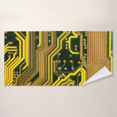コンピュータ回路ボード電気通信,抽象芸術, バスタオル (バスタオル)