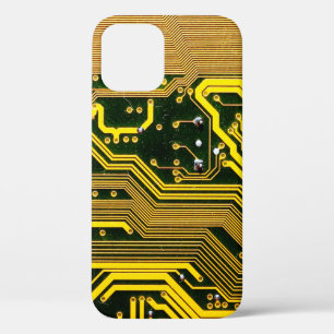コンピュータ回路ボード電気通信,抽象芸術, iPhone 12ケース