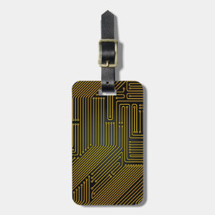 コンピュータ回路基板のパターン ラゲッジタグ
