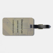 コンピュータ回路基板のパターン ラゲッジタグ (裏面横)