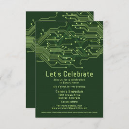コンピュータ回路基板バー（ユダヤ教の）バル・ミツバー披露宴 エンクロージャーカード