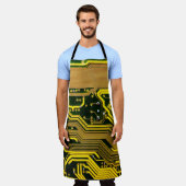 コンピュータ回路基板電気通信,抽象芸術,a エプロン (着用した状態)