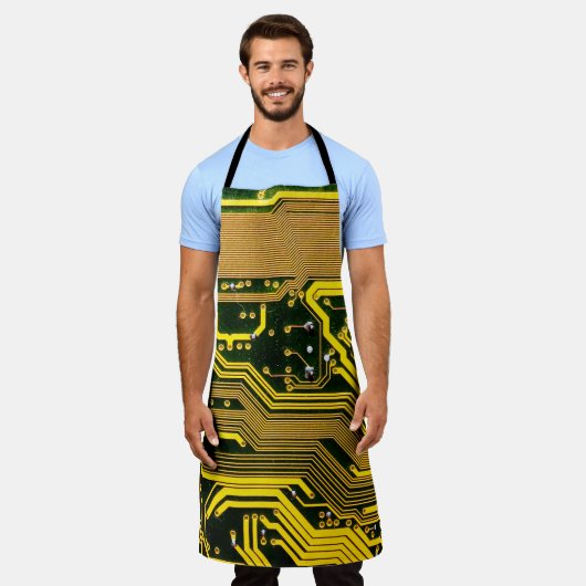 コンピュータ回路基板電気通信,抽象芸術,a エプロン (着用した状態)