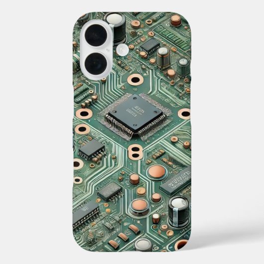 コンピュータ回路基板電話ケース Case-Mate iPhoneケース (裏面)