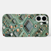 コンピュータ回路基板電話ケース Case-Mate iPhoneケース (裏面 (横))