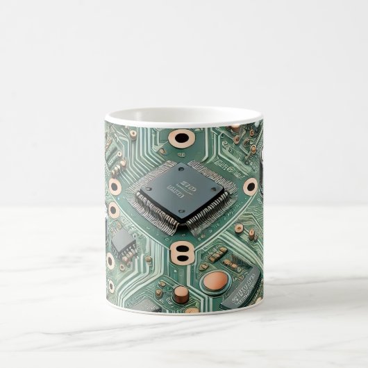 コンピュータ回路基板 コーヒーマグカップ (中央)