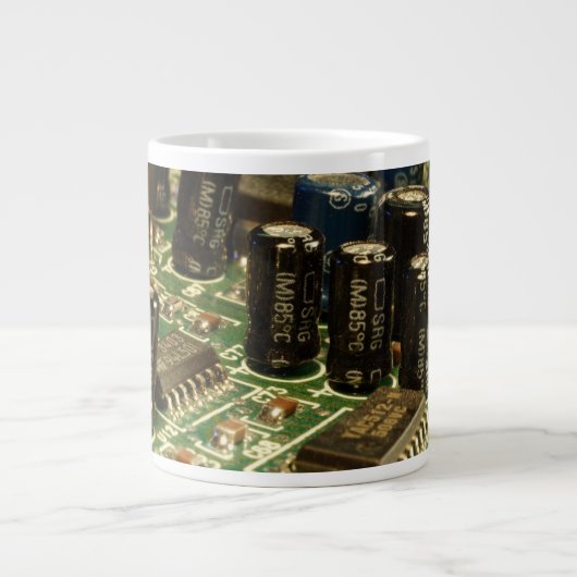 コンピュータ回路 ジャンボコーヒーマグカップ (正面)