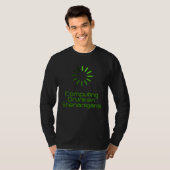 コンピュータ好きなアイルランド人飲酒サイン Tシャツ (正面フル)