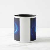 コンピュータ宇宙イメージ マグカップ (中央)