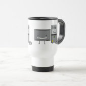 コンピュータ家族それスクリーンのマウスのPCタワー トラベルマグ (正面右)