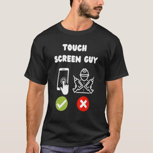 コンピュータ専門家IT教師が不器用な手先 Tシャツ (正面)