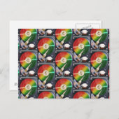 コンピュータ懸命ドライブの照合順序 ポストカード (正面/裏面)