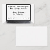 コンピュータ技術修復プログラミング販売 名刺 (正面/裏面)
