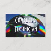 コンピュータ技術者のプロフィールカード 名刺 (裏面)