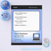 コンピュータ技術者の修理 チラシ (シングル)