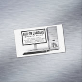 コンピュータ技術者の修理 マグネット名刺 (インサイチュ)