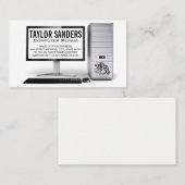 コンピュータ技術者の修理 名刺 (正面/裏面)