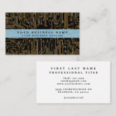 コンピュータ技術者の名刺 名刺 (正面/裏面)